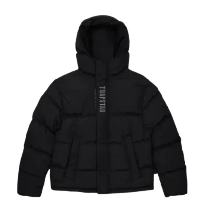 Doudoune Trapstar Decoded Padded Noire à Capuche – Veste Streetwear Hiver Premium