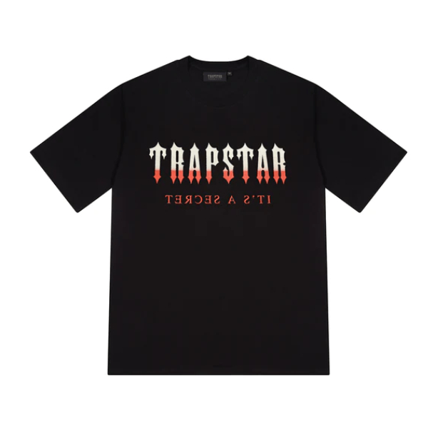 Trapstar Decoded Dégradé Tee Noir / Rouge Trapstar Decoded Dégradé Tee Noir / Rouge