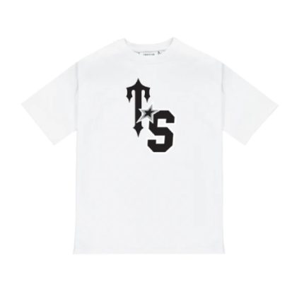 Trapstar Ts Star T-shirt Blanc Avec Logo Noir