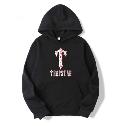 Sweat à capuche noir Trapstar Gothic avec logo T